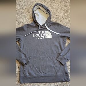 The North Face 2 Tone Hooded Sweatshirt Gray Medium